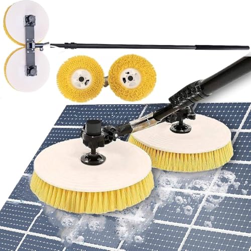 Memykoy Solar Panel Electric Cleaning Tool, House Water Fed Pole Kit, Electric Water Fed Kit, Extendable Water Fed Pool Cleaning Brush and Other Cleaning Activities 3.5m