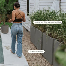 Veradek Block Series Span Planter - Tall Rectangular Outdoor Planter