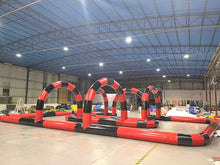 Alessia Cara Giant Inflatable Go Kart Race Track 50ftx30ft Red+Black