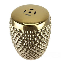 JOYNOW Ceramic Garden Stool Decorative Garden Stools Ceramic Gilded Rivet Drum Nail Bubble Stool Cooler Stool Round Stool Porcelain Stool Garden Stool Home Furnishings Garden Stool Ceramic