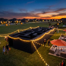 Giant Inflatable Black Maze Halloween Haunted House 11x4x2m