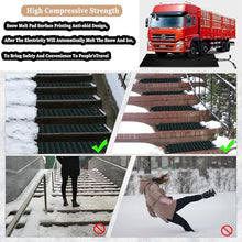 IOUYUP Outdoor Snow Melting Mats - Anti-Slip Winter Mats for Stairs, Roofs - 360W PVC Rubber Heating Mats for Snow Removal(40x160cmx5Pcs)