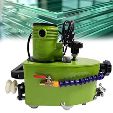 Portable Glass Edge Grinder Portable Round Bevel Edger Hand-Held Glass Polisher Grinder Edger for Art Polishing ( 10mm)