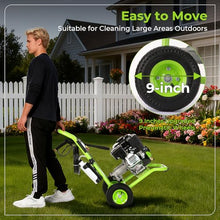 Professional 4200PSI 4GPM 212CC Gas Exterior Cleaner, 7.0HP Commercial Washing Machine with 1L Foam Bottle 9" Wheels 5 Nozzles 25FT Hose for Home Car Driveway Yard (EPA/CARB/ETL Compliant), Green