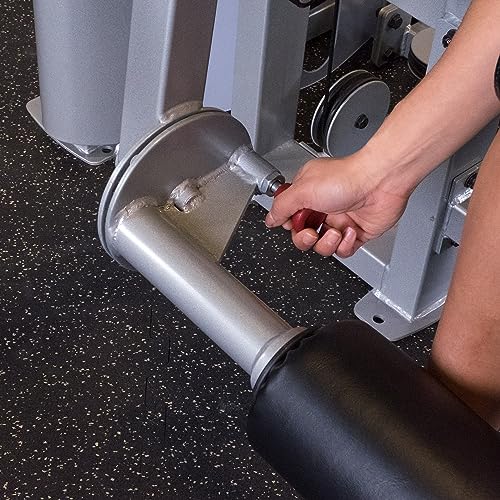 Body-Solid S2LEC Leg Extension & Leg Curl Machine Silver