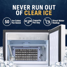 Newair 18” Under Counter Ice Maker, Built-in or Freestanding, 100lbs/ Day