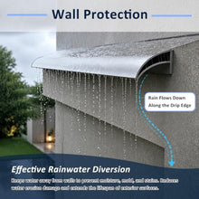 ERRULAN Aluminum Roof Drip Edge Flashing, Cuttable Rain Diverter