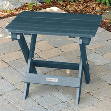 highwood Classic Westport Adirondack Chairs with Side Table, Nantucket Blue