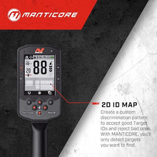 MINELAB MANTICORE High-Power Multi-IQ+ Waterproof Professional Metal Detector Bundle for Adults with Advanced Target ID — Includes 8", 11" and 15" Double-D Coils for Low, Medium and High Depth