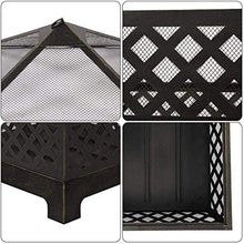 Fire Pit Fire Pits Outdoor Wood Burning Outdoor Mesh Brazier Garden Patio Heater