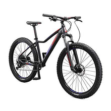Mongoose Tyax Comp Adult Mountain Bike 27.5-Inch Wheels Tectonic T2 Aluminum Frame Hydraulic Disc Brakes Womens Medium Frame Black