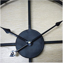 Wall Clock Art Simple Clock Antique Art Iron Wall Clock, Outdoor Garden Wall Clock Living Room Decor Wall Clock Decoration, Home Bar Decor Clock Single-Sided Wall Clock