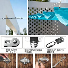 Retractable Sun Shade Canopy Cover Sliding Wave Shade Sail，Outdoor Hang Down U Shape Porch Wave Awning，for Pergola Patio Deck Yard Gazebo Outdoor，with Mounting Kit(W3.2*L20m/W10.50*L65.62ft)