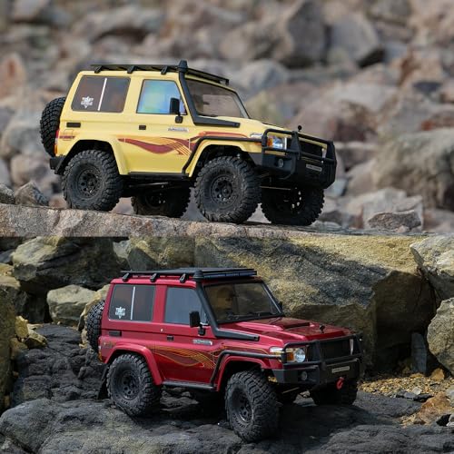 JIKEFUN RC Car LC71 RTR 4WD Rock Crawler Red