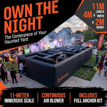 Giant Inflatable Black Maze Halloween Haunted House 11x4x2m