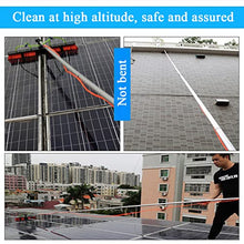 Water Fed Pole Kit Solar Photovoltaic Panel Car Trucks 20m/65.6ft Hose Rotating Cleaning Brush Adjustable Window Glass Cleaning Pole 2 Water Pores,6m/20ft