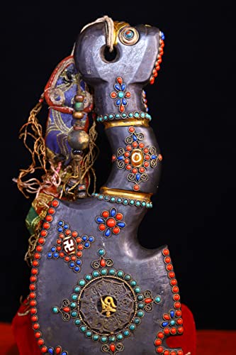 Generic Tibetan Temple Meteorite Mosaic Gem Amulet