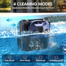 (2026 New) Pool Vacuum Robot - AI Smart Navigation, 360° Top-to-Bottom Cleaning, 4 Cleaning Modes, Over 3.5h Replaceable Battery Design, for Inground & Above-Ground Pools up to 3,200 Sq. Ft