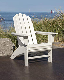 POLYWOOD® Vineyard Curveback Adirondack Chair in Teak