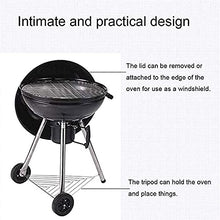Portable Charcoal Grill Round Barbecue Grill With Wheels Household Charcoal Grill Outdoor Grill For 5-15 People Barbecue Grill For Backyard