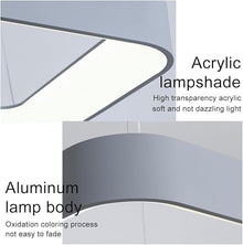 MVNOIRE Modern Simple Aluminum Lampshade Pendant Light LED Source Kitchen Island Decorative Lamp Three-Color Dimmable Indoor Hanging for Dining Room Bedroom