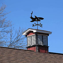 AMITVA House Decor Wind Vane Roof Weather Vane Garden Mount Yard Decoration Stainless Steel Weathervane Farm Retro Durable Outdoor Wind Direction Indicator Measuring Tool-Shark