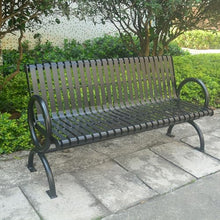 GFAZXDS Outdoor Bench Outdoor Iron Tables and Chairs Benches Garden Plaza Backrest Seating Park Garden Bench