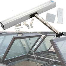 ZIJINGM Electric Window Opener Actuator 24V, Stroke 300mm -1000mm, Maximum Load 400N, Double Chain/Low Noise, with Remote Control + Switch, Suitable for roof Windows, greenhouses(600mm)
