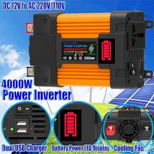 KZZAAO 10 Pieces Complete 4000W/6000W Solar Inverter System Kit, 100W Waterproof Folding Solar Panel, 12V50A Solar Charge Controller