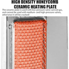 HYYKEJI Vertical Gas Grill Machine, Stainless Steel Gyro Gas Grill Rotisserie Machine, 360 Degress Rotating Heating, Temperature Adjustable, Easy to Clean, for Restaurant Home Kitchen