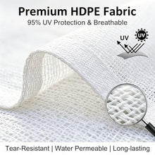 Slide Wire Wave Shade Sail,Off White Wave Sun Shade Sail,Retractable Sun Protection Wave Canopy Cover,Outdoor Hang Down U Shape Porch Wave Awning，for Backyard Lawn(W1.1*L14m/W3.60*L45.93ft)