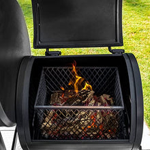 Char-Griller Grand Champ Charcoal Offset Grill and Smoker, Heavy Duty Steel, Black
