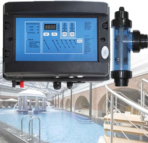 Pool Salt Water Chlorinator, Chlorine Generator System,10/15/20/30/50 G/H,Simple Operation,10-40℃ Temperature,10g/h(10g/h)