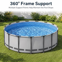 Large Round Above Ground Pool, Family Swimming Pool for Backyard Fun
