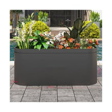 Planter Boxes Outdoor Flower Pot and Flower Box Commercial Street Sales Department Flower Pot and Flower Bed Fence Outdoor Metal Planter Box ﻿