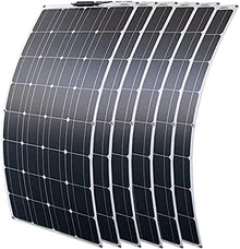 200W 300W 400W 600W 800W Solar Panel Kit with 40A Charge Controller, 18V Flexible Monocrystalline Solar Panel for 12-24V Battery Charging, Car Battery, Caravan,