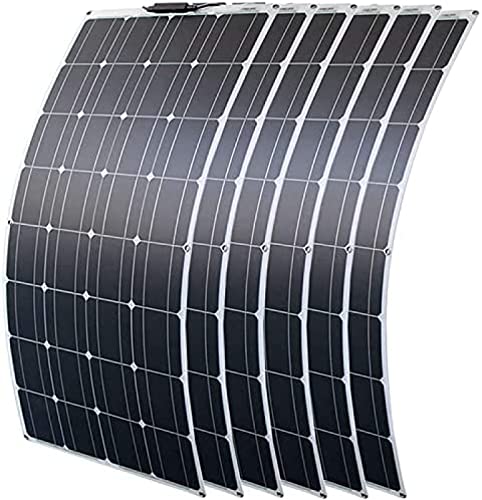 200W 300W 400W 600W 800W Solar Panel Kit with 40A Charge Controller, 18V Flexible Monocrystalline Solar Panel for 12-24V Battery Charging, Car Battery, Caravan,