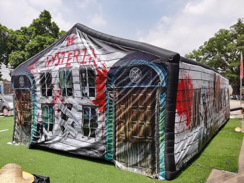 GEPAS Giant Inflatable Maze Game Halloween Haunted House As Picture Show