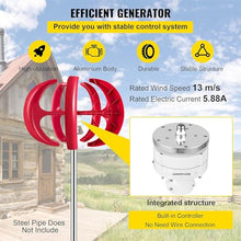 Lakenbroade 15000W/20000W Wind turbines,12V/24V Wind Turbine Generator Vertical Garden Boat Wind Motor with Controller with Controller for Hybrid Wind Solar,15000W-24V