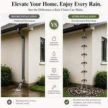 RNLFSP Custom Pure Copper Bird Rain Chain for Garden/Patio/Water Feature