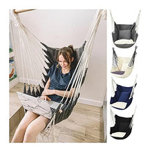 Swing Outdoor Hammock, Garden Courtyard Hammock, can Bear 200kg, Pure Cotton Portable Dormitory Swing Chair, Indoor Hanging Chair Swings Seats Children Swing (Color : Gold)