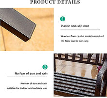 Rsmmpqa Park Terrace Bench Outdoor Bench, Weatherproof Cast Iron Garden Bench with Cushion, 2-3 Seat Bench with Backrest and Armrests (Color : E) (D)
