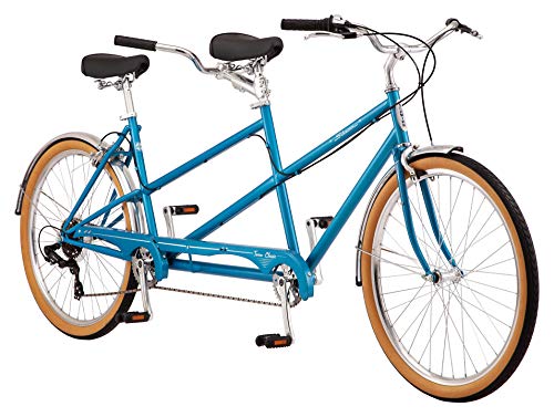 Schwinn Twinn Classic Tandem Adult Beach Cruiser Bike Blue