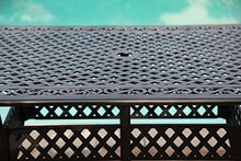 DOGNNAK Elisabeth Collection 7-Piece Patio Dining Set Black Brown