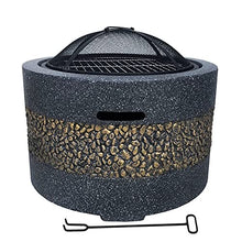 Outdoor Brazier Outdoor Party Courtyard Garden Villa Charcoal Roasting Stove Barbecue Grill Household BBQ Fire Pit Beautiful and Practical (Color : Black, Size : 55.5x55.5x46cm) (Black 55.5x55.5x46cm)