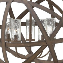 Hinkley Carson Collection Five Light 12V LED Outdoor Medium Orb Pendant Vintage Iron