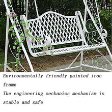 uhyOHF Garden Porch Swing Garden Swing Chair Wrought Iron Hanging Basket Rocking Chair Suitable for Outdoor Balcony (C