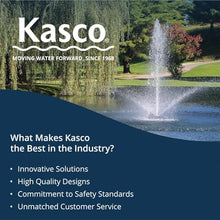 Kasco 1HP J Series Decorative Fountain, 120V, 50ft Power Cord