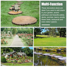 ZLyXZQG Outdoor Stepping Stones,6PCS Stepping Stones for Garden,Paver Stones,Garden Stepping Stones Outdoor,Round Stepping Stones Decorative Garden Stones， Garden Woodgrain Stepping Stone