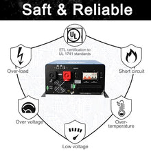 ZLPOWER UL1741 48V Inverter 12KW Solar Hybrid Off Grid 110/220Vac Low Frequency DC 48V AC Input 240V AC Output 120V/240V Split Phase Pure Sine Wave Converter with 2x80A MPPT Charger Controller 12000W